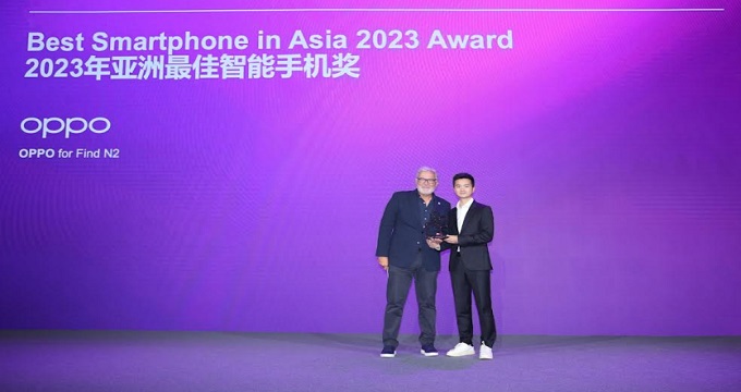 OPPO Find N2 remporte le titre de meilleur smartphone lors des 2023 Asia Mobile Awards
