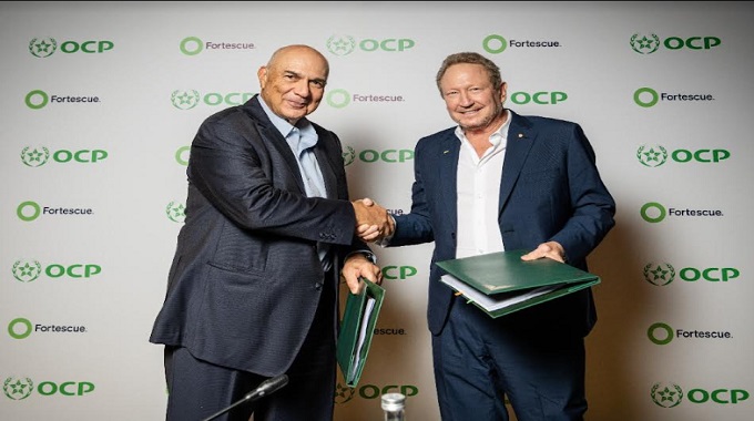 OCP - Fortescue : Joint-Venture pour développer l’énergie verte au Maroc 
