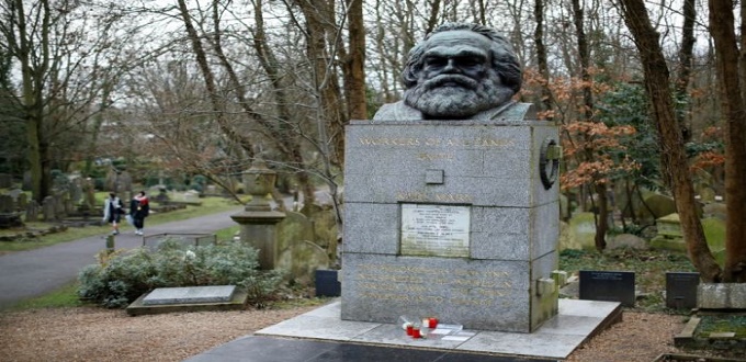 La tombe de Karl Marx à Londres vandalisée par un attentat à la bombe