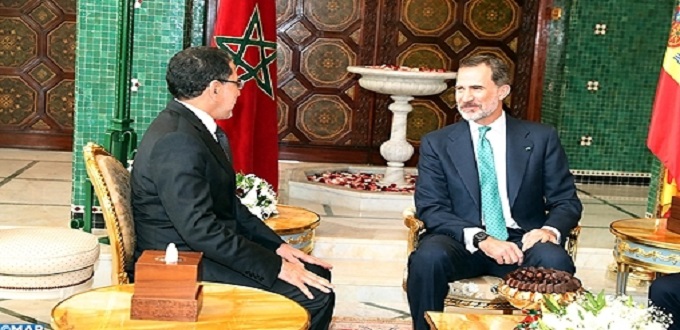 Maroc/Espagne : le Roi Felipe VI d’Espagne reçoit le chef du gouvernement