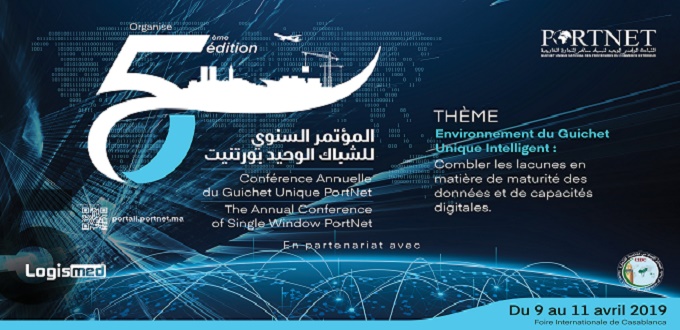 La 5ème Conférence annuelle du guichet unique « PortNet » prévue à Casablanca
