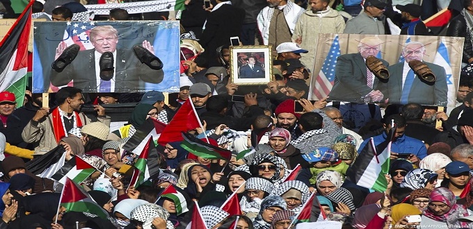Des organismes marocains manifestent contre le « deal du siècle » américain