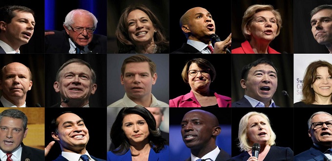 Etats-Unis: 20 candidats démocrates qualifiés pour les primaires présidentiels