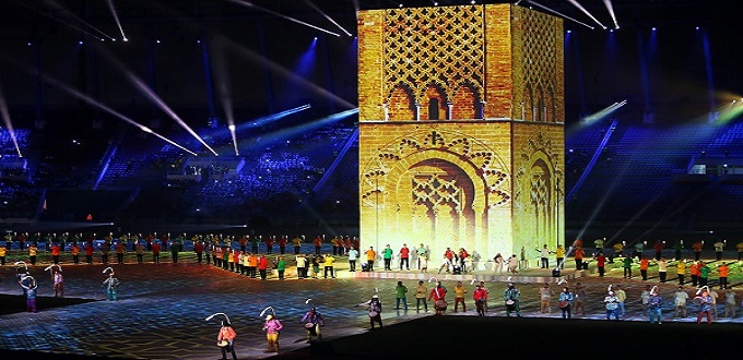Cérémonie d'ouverture des Jeux africains : le ciel de Rabat illuminé ! (vidéo)