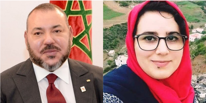 Le roi Mohammed VI  gracie Hajar Raissouni