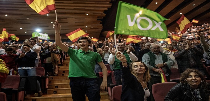 Espagne : Le parti d'Extrême Droite Vox gagne du terrain