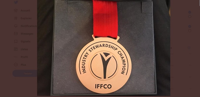 Le Groupe OCP  remporté l’« IFA’s 2019 Industry Stewardship Gold Medal »