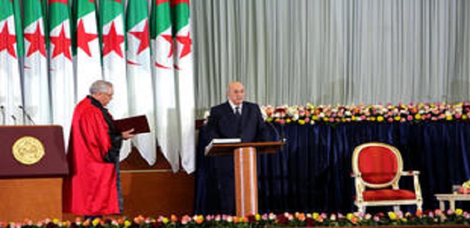 Algérie : Le président Abdelmadjid Tebboune a prêté serment