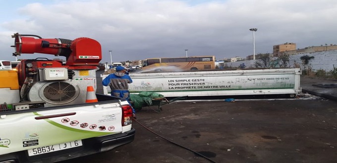 Coronavirus : SDL lance une opération de désinfection à Casablanca