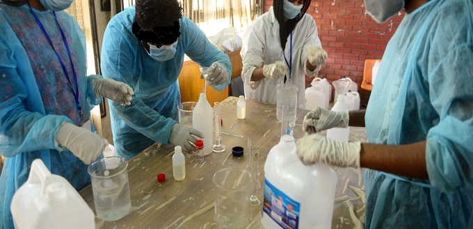 Berrechid: Saisie de 88 bouteilles de solution hydroalcoolique 