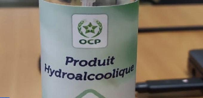 Une équipe OCP développe un gel hydroalcoolique