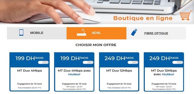 Maroc Telecom lance sa boutique en ligne: ADSL, Fibre, Forfaits Mobiles