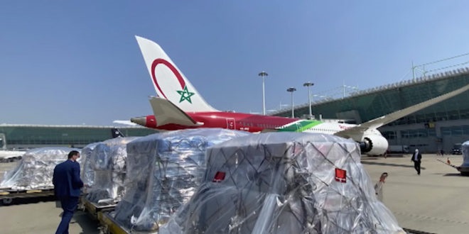 Arrivée de l'aide médicale marocaine destinée à la Commission de l'UA