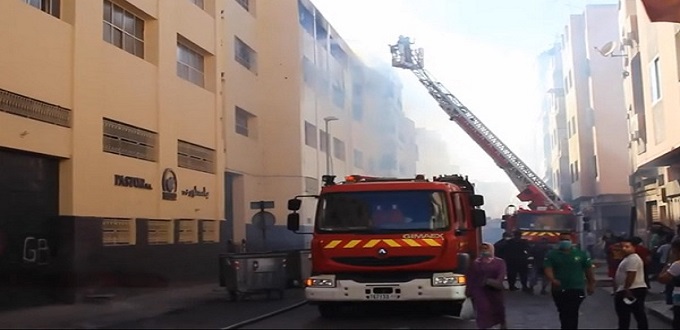 Un violent incendie ravage l'unité de confiserie Macao à Casablanca