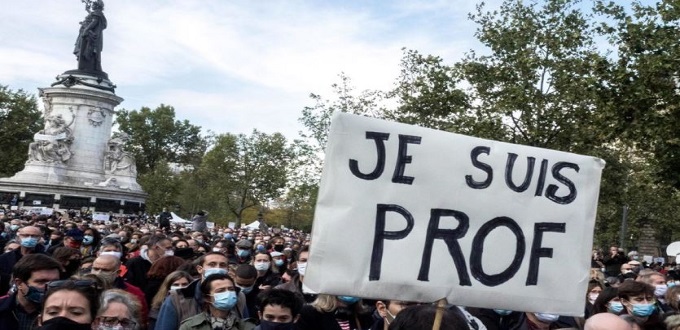 Attentat terroriste : la France rend hommage à Samuel Paty