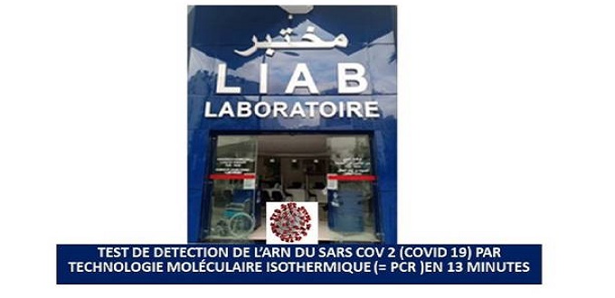 LIAB: Test de détection du Covid-19 en 13 minutes