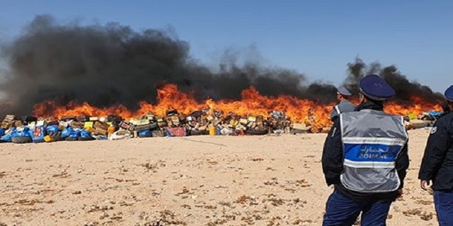 Destruction d’environ 12 tonnes de drogue à Al Hoceima
