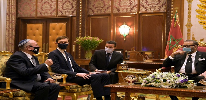 Le roi a reçu en audience la délégation américano-israélienne