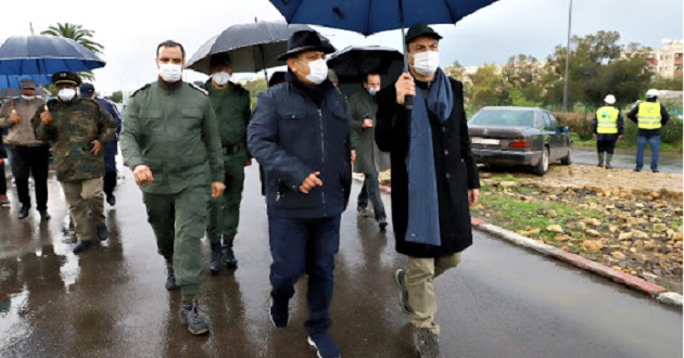 Ahmidouch visite des zones impactées par les pluies torrentielles
