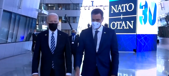 Sommet de l'OTAN: La "rencontre" Sánchez - Biden a duré 29 secondes