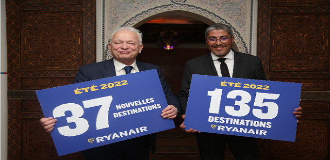 L'ONMT et Ryanair décroche un partenariat record pour l'été 2022