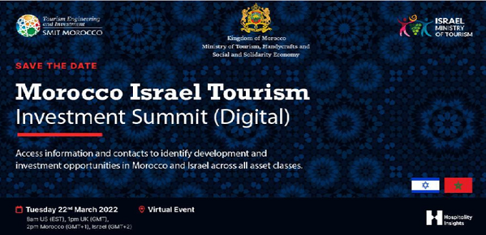 Maroc-Israël: la SMIT lance une rencontre virtuelle sur l'investissement touristique