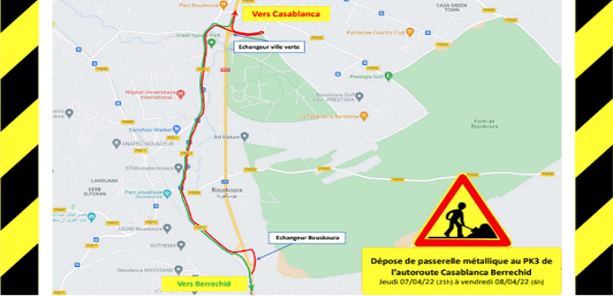 Autoroute de Casablanca–Berrechid : Démarrage des travaux d'élargissement