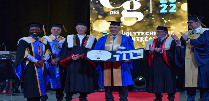 Le PDG de l'OCP, Mostafa Terrab reçoit un doctorat honorifique de l’Université de Montréal