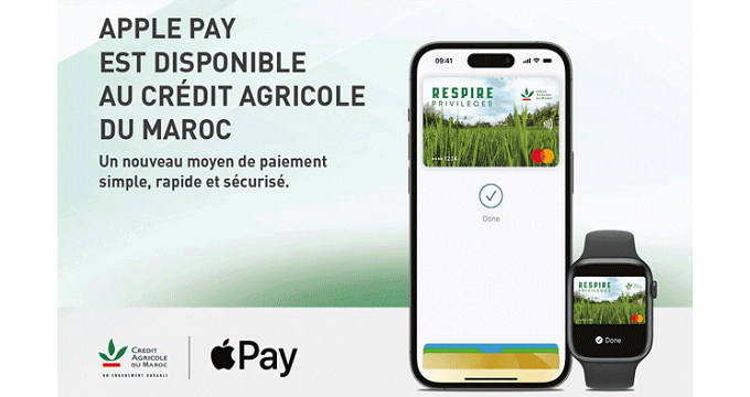Crédit Agricole du Maroc met Apple Pay à la disposition de ses clients