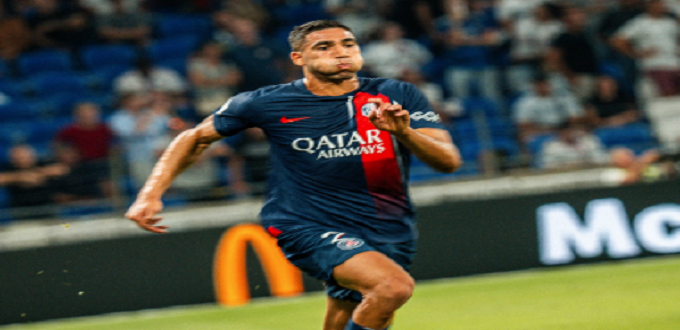 Ligue 1 : Achraf Hakimi contribue à la large victoire du PSG contre Lyon