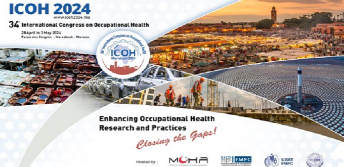 ICOH 2024 : le 34ème Congrès International de Santé au Travail prévu du 28 avril au 3 mai