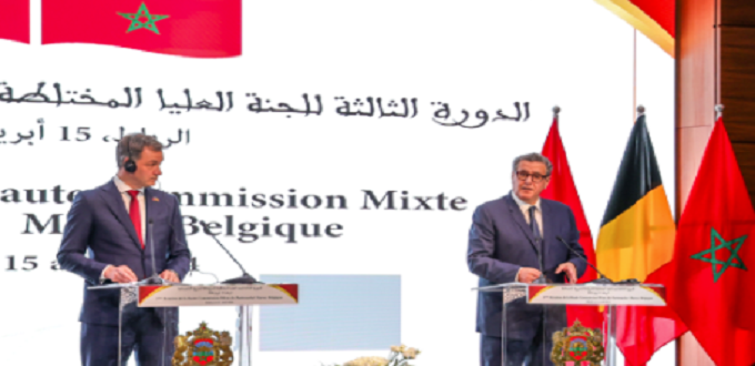 De Croo : "La Belgique est engagée à renforcer le partenariat entre le Maroc et l’UE"