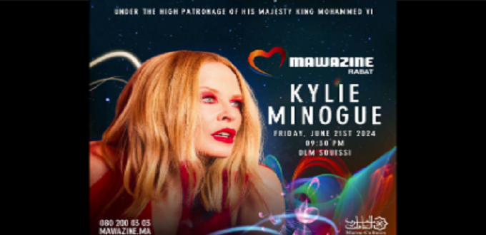 L'icône de la pop, Kylie Minogue, inaugure le festival Mawazine rythmes du Monde