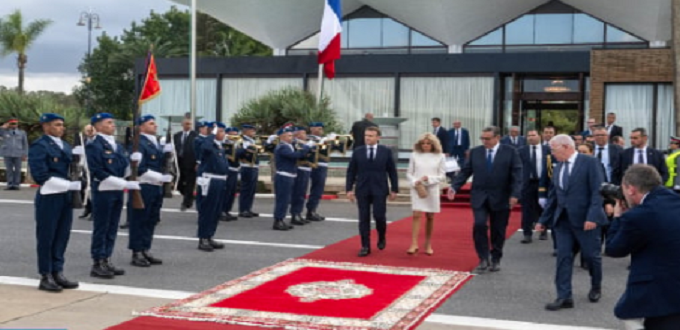 Le Président français Emmanuel Macron quitte le Maroc au terme d’une visite d’Etat