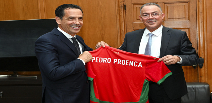 Fouzi Lekjaa reçoit le président de la Fédération portugaise de football