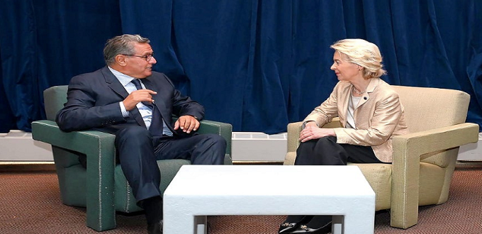 Akhannouch et Ursula von der Leyen examinent le renforcement du partenariat Maroc–UE