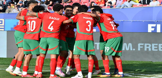 Mondial U20 : Le Maroc s’impose contre le Brésil (2-1) et prend la tête du groupe C