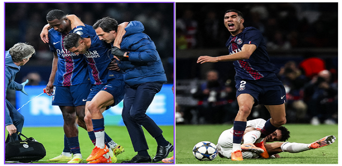 Hakimi blessé avec le PSG : coup dur pour le Maroc avant la CAN 2025