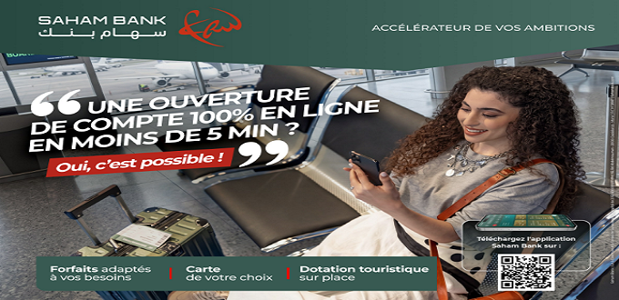 Saham Bank lance l’ouverture de compte 100 % en ligne en seulement 5 minutes