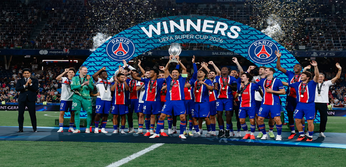 Le PSG décroche sa deuxième Supercoupe d’Europe consécutive